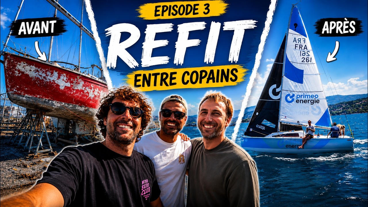 ⁣Achille Nebout découvre enfin notre bateau (ça change du Class40) !