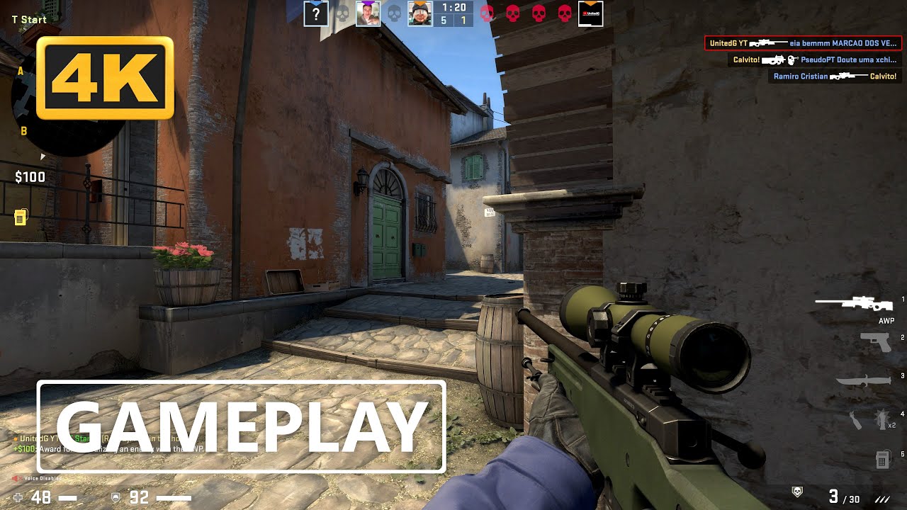 CS:GO Gameplay 4K (No Commentary) - YouTube