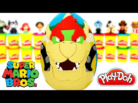 Bowser Süper Mario Kardeşler Sürpriz Yumurta Playdoh Oyun Hamuru