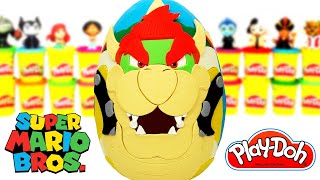 Bowser Süper Mario Kardeşler Sürpriz Yumurta Playdoh Oyun Hamuru Resimi