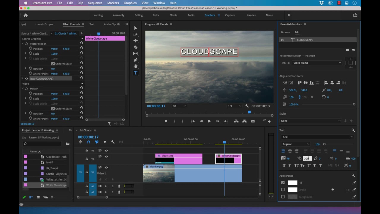 15 3 - Kerning (adjusting spacing between letters)