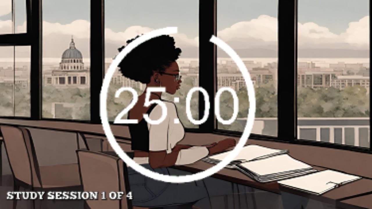 2-HOUR STUDY WITH ME | 25/5 POMODORO TIMER | CHILL LOFI + RAIN MUSIC ...