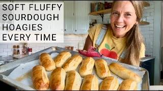 The Secret to Pillowy Soft Sourdough Hoagie Rolls