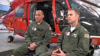 Coast Guard Rescue Helicopters
Each year, the helicopter rescue crews based at Coast Guard Air Station Savannah are called out more than 200 times to search for boaters in distress. Their flights cover a massive area ranging all the way from Wilmington, NC to Cape Canaveral, FL.
Military reporter Michael Jordan of Cosmos Mariner Productions (www.cosmosavannah.com) has a behind-the-scenes look at these highly-skilled aviators in a report filed for WSAV-TV 3/NBC Savannah in December, 2013. Coast Guard Rescue Helicopters