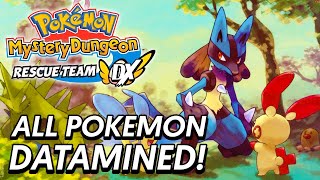 Pokémon Mystery Dungeon Rescue Team DX - ALL DATAMINED INFO: MEGAS, SHINIES & SPRITES!