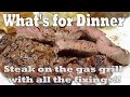 What's for Dinner on a Hot Summer's Night?  Grilled Ribeye Steak with the Fixings YUMMM