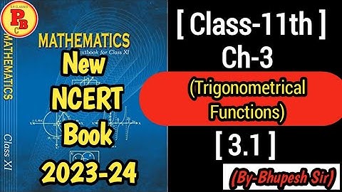 Trigonometrical functions |Cl-11 | Ch-3 | ex-3.1 | complete exercise solution|@ProblemsBeater