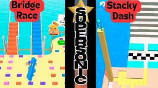 Super fun Run games!!  #mobilegaming  #bridgerace #stackydash screenshot 1