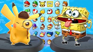 Mario Kart 8 Deluxe [2 Player] - Detective Pikachu Vs SpongeBob SquarePants | The Top Racing Game