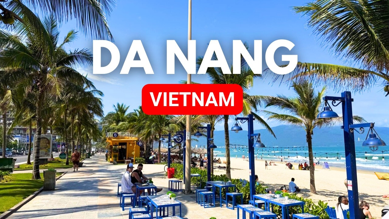 DA NANG Beach Walking Tour 4K | Spring 2025 | Vietnam 🇻🇳