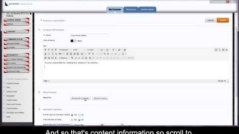 Upload a Syllabus in Blackboard