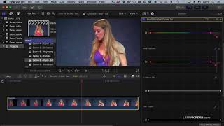 FCP X: Change a Color Using Hue and Saturation Curves