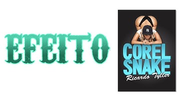 CURSO COREL DRAW // EFEITO EM TEXTO ( COREL SNAKE )