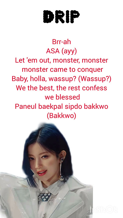 Drip__Asa lyrics🔥💜 #kpop #lyrics #babymonster #asa #rap #raplyrics #drip #fypシ゚viral #song #shorts