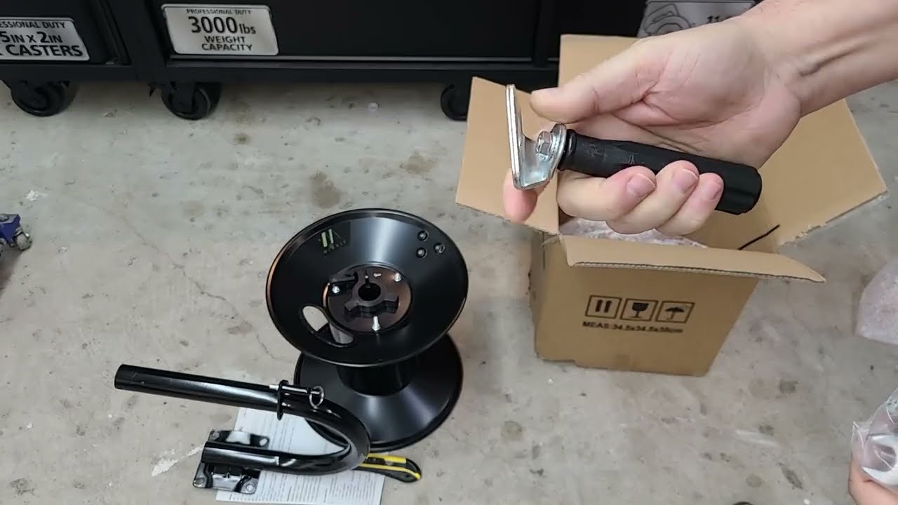 Mingle 150 pressure washer hose reel UNBOXING for auto detailing