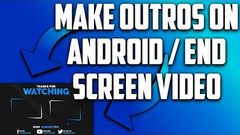 How to make an outro in ps touch in android ft. mozuk