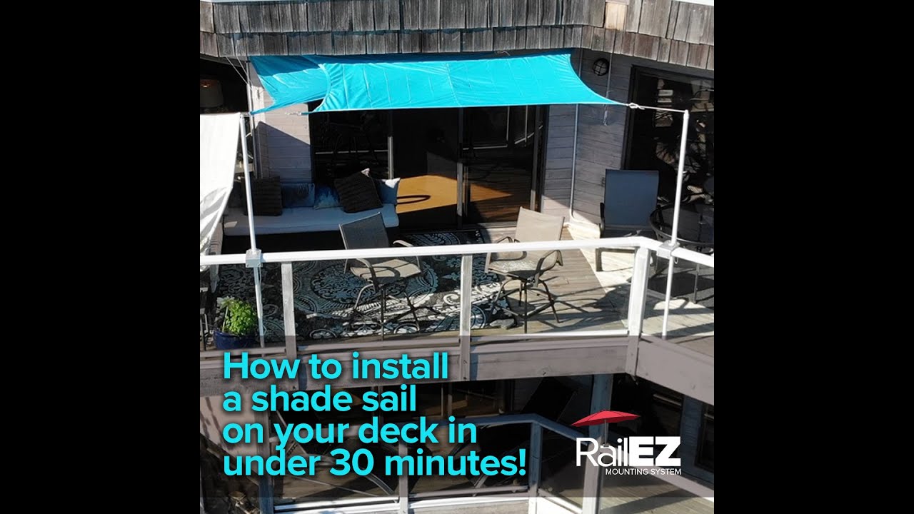 Installing A Shade Sail In Under 30 Mins