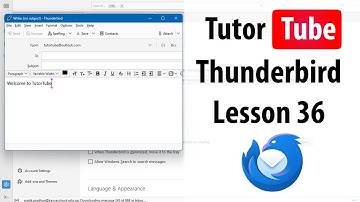 Thunderbird - Lesson 36 - Adding Signatures