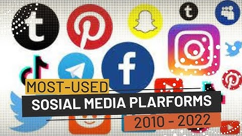 Most Popular Social Media Platforms 2010 - 2022 #social #most #popular #whatsapp  #facebook #youtube