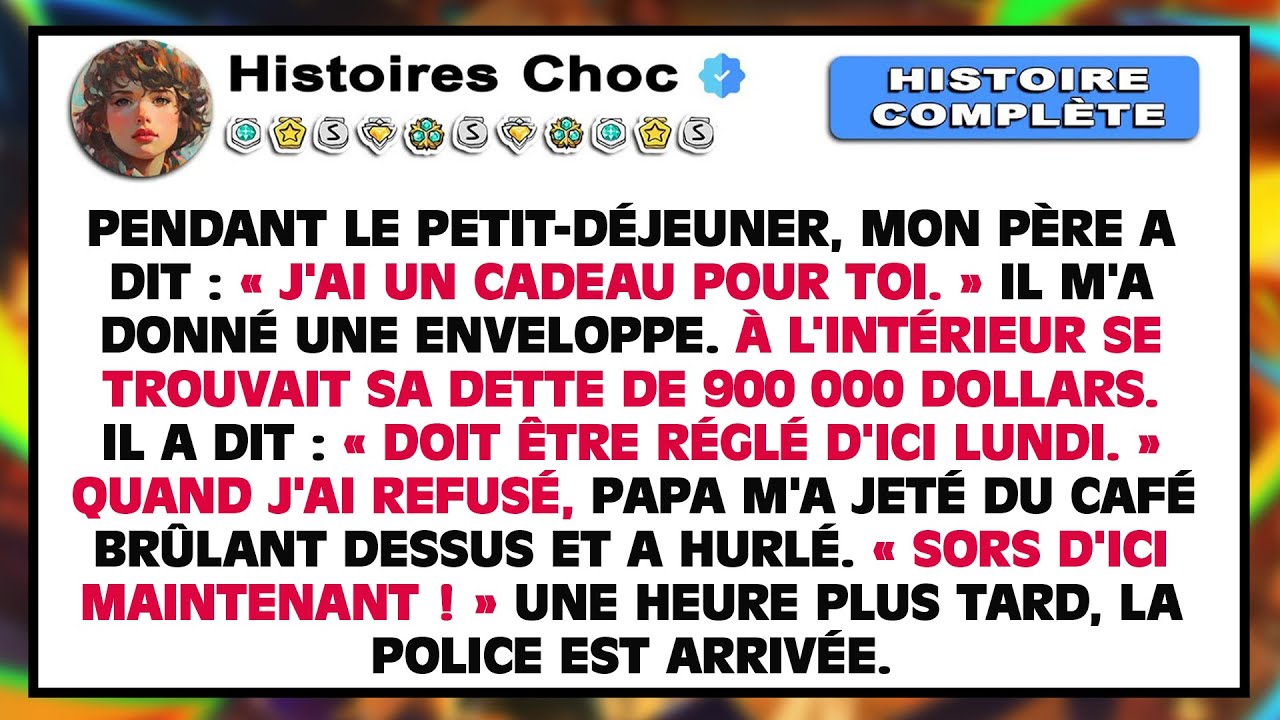 Mon père m'a brûlé avec du café bouillant — tout ça parce que j'ai refusé de payer sa dette de 900K$