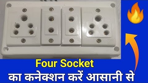 2five pin socket & 2two pin socket ka connection karna shikhe By Ps electronics