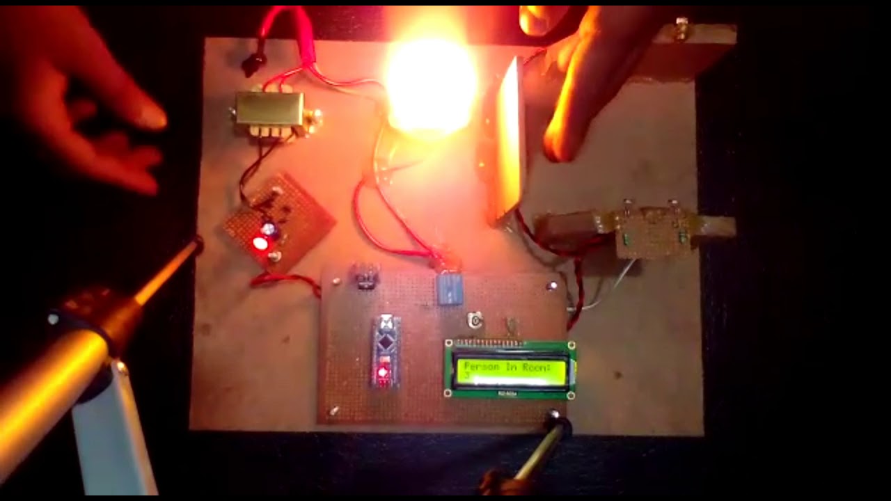 Bidirectional visitors counter room light control systems