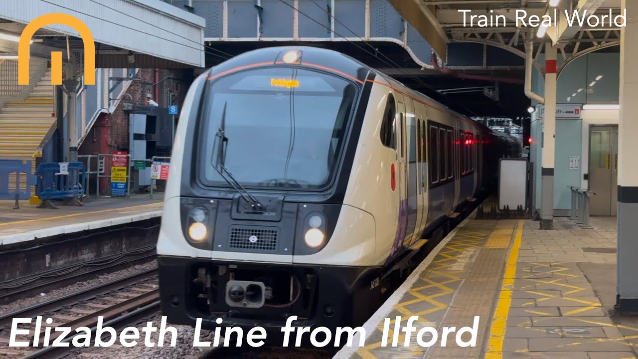 Линия Элизабет от станции Илфорд до лондонского вокзала Паддингтон.