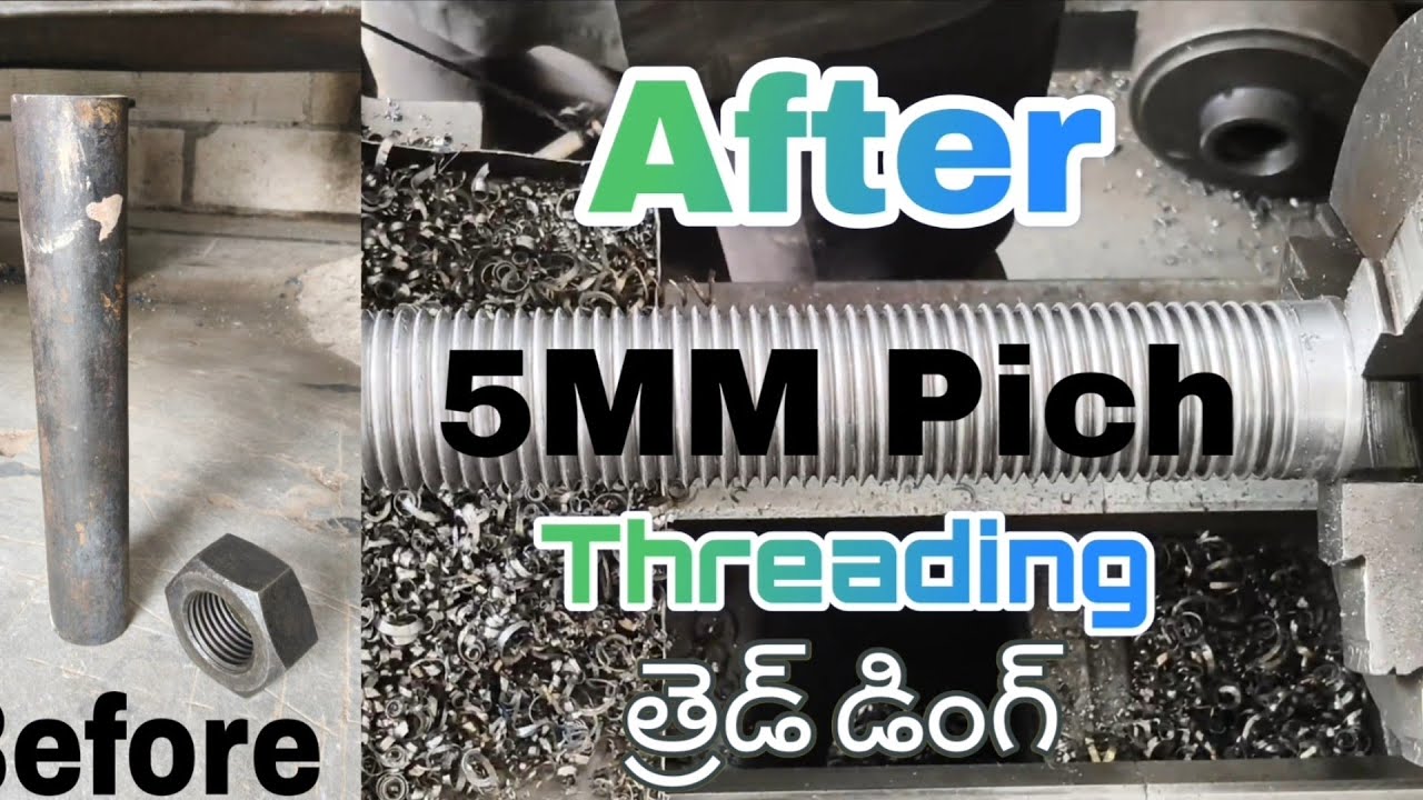 How to Do Thread Cutting on Lathe | Machining Tutorial / DIY metal ...