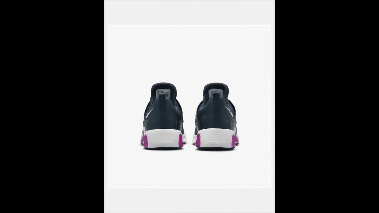 Nike Womens Air Max Bella TR Casual Shoes Armory Navy Football Grey Hot Fuchsia