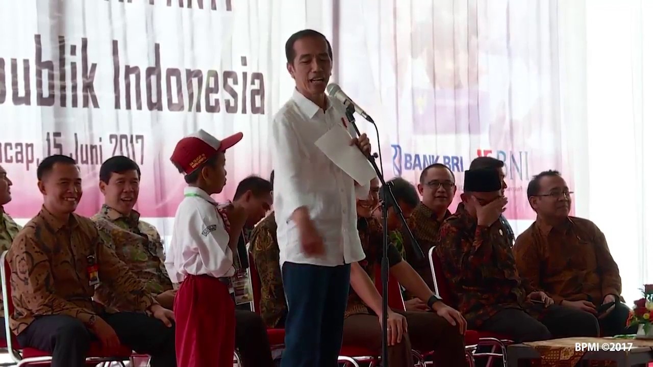 Kocak Didepan Presiden Jokowi Anak Sd Pamerkan Jurus Harimau Membuka