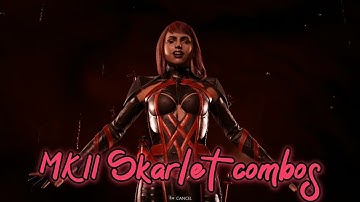 Mortal kombat 11 - Skarlet advanced combos (28%-57%)