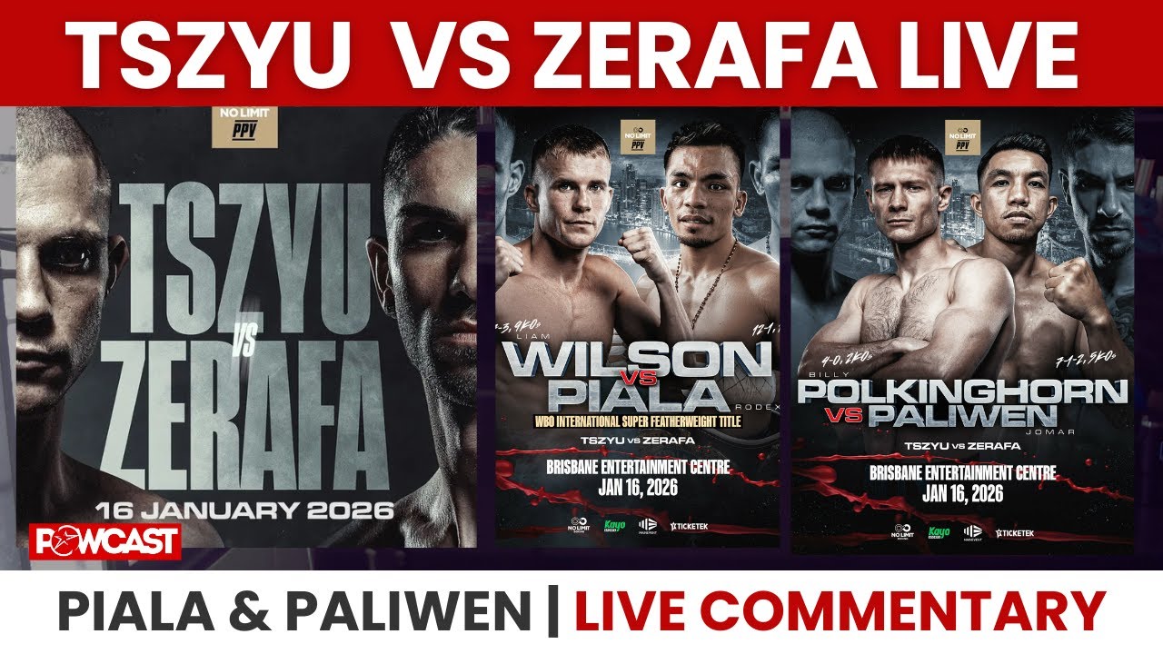 Nikita Tszyu vs Michael Zerafa Live Boxing Commentary Plus Rodex Piala and Jomar Paliwen  📱