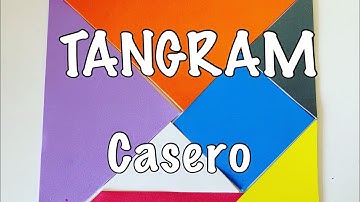 TANGRAM para niños // TAMGRAM CASERO ¿cómo  se hace? Tangram figuras