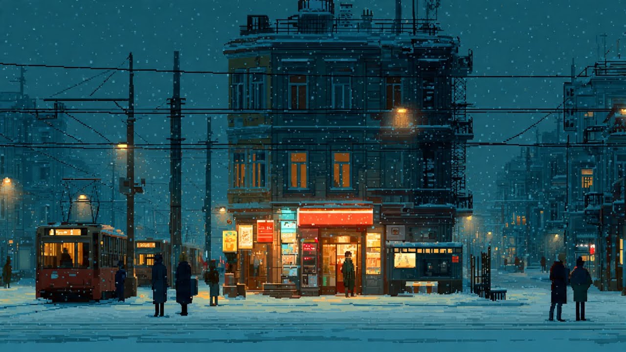 Wind Down & Dream 🌙 Lofi Beats Mix for Your Peaceful Winter Night