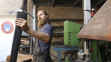 Forging a Witcher 3 silver sword, part 6, making the scabbard.