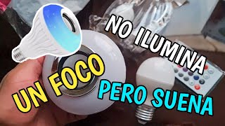 Compre un FOCO RGB con parlante bluetooth