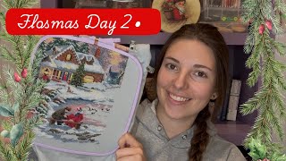 Flossmas day 2 - Dimensions WIP Progress, Kooler Design Studio Stocking Book Flipthrough