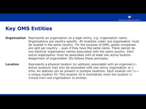 SPOR Learning Module: OMS01 - Overview of OMS