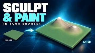 how to sculpt a 3d landscape online screenshot 3