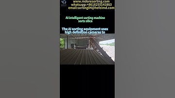 AI sorter discard waste stones from silica#ai #silica #quartz #sortingmachine #colorsorter #silicon