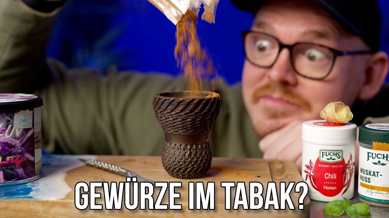 Experiment: ShishaTabak mit GEWÜRZEN mischen!
