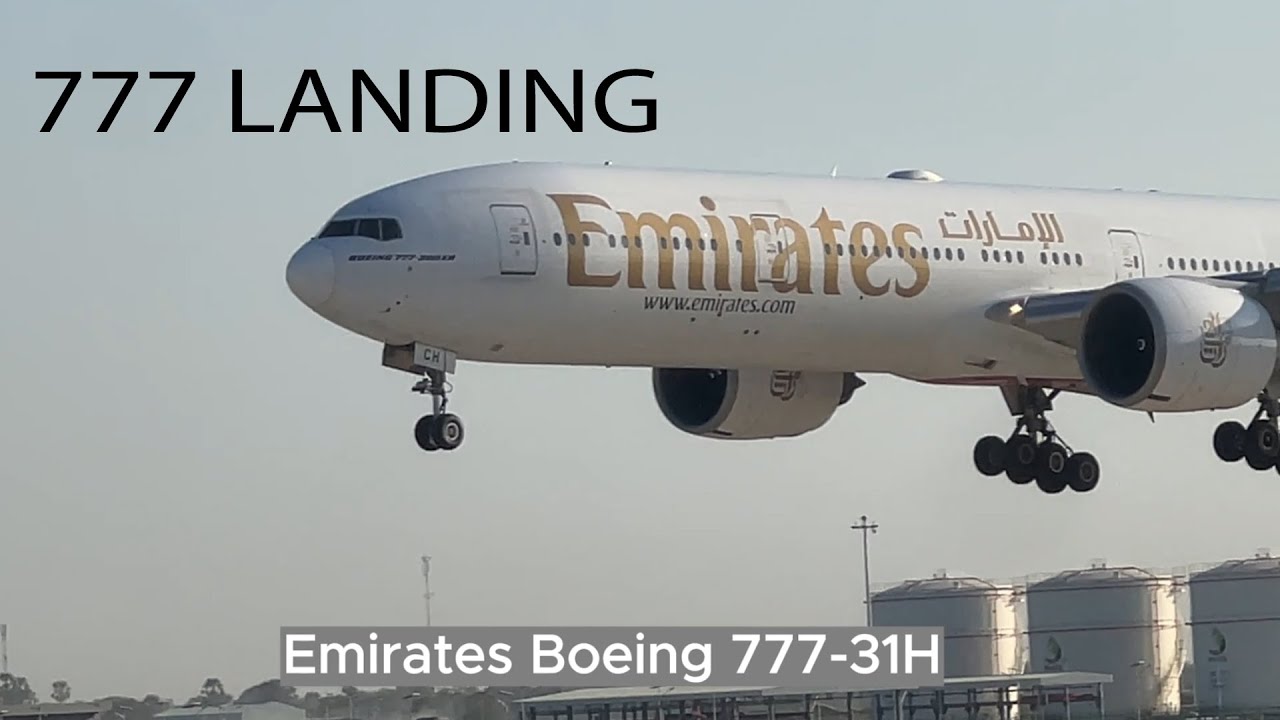 HUGE Emirates Boeing 777 Landing at KTI! ✈️ (Heavy Plane Spotting Action)