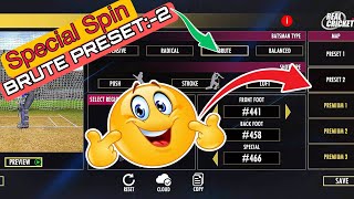 BRUTE PRESET:- 2 !! SPECIAL FOR SPIN🔥 || @RealCricket