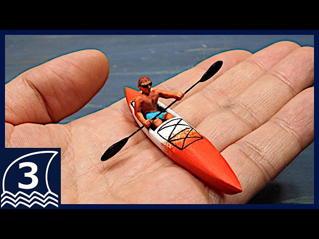 川辺の釣り人　手のひらジオラマ 川辺の釣り人 手のひらジオラマ