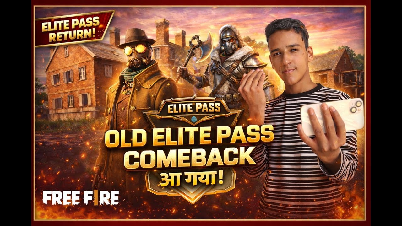 🔴 { Live } Free Fire OLD ELITE PASS COMEBACK 🔥