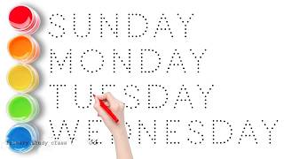 Days of the week || सप्ताह के दिन || Sunday Monday Tuesday Wednesday Thursday Friday Saturday ||
