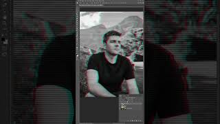 How to Glitch Effect your Photos || Photoshop Tutorial shorts jerly photoshop