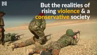 Afghanistan's female soldiers fight to overcome challenges