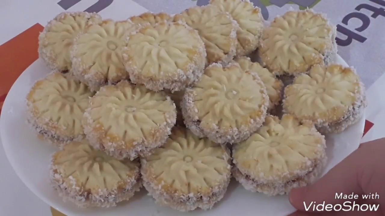 حلوة المروحة سهلة واقتصادية تذوب في لفم (سلسلة الحلويات الجافة )