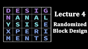 Design of Experiments, Lecture 4: Randomized Block Design
